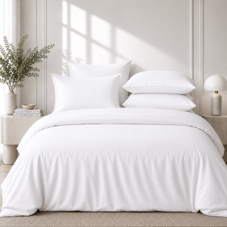 Cotton Sateen Pillow Cover White 50x70 cm