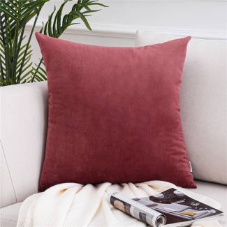 Velvet Sofa Pillow Cover RosyBrown 45x45 cm
